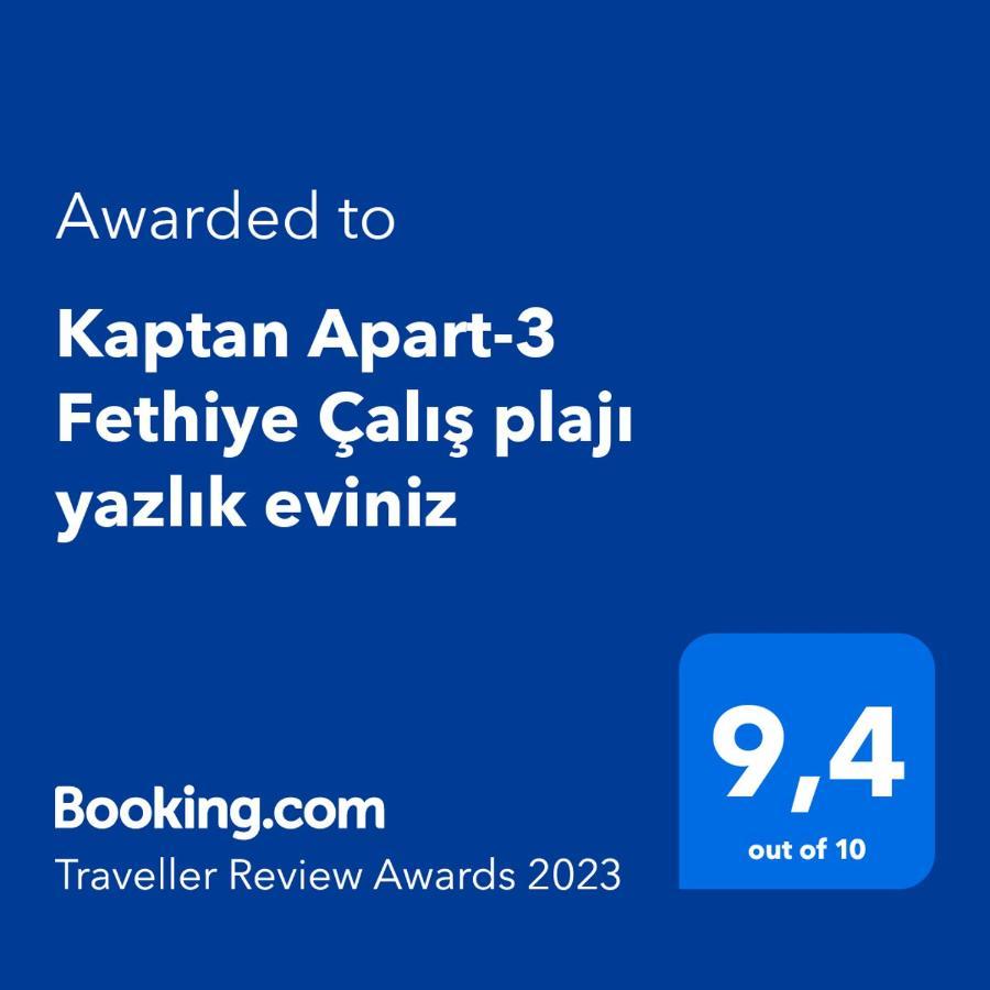 Apartmán Kaptan Apart-3 Fethiye Calis Plaji Yazlik Eviniz Exteriér fotografie